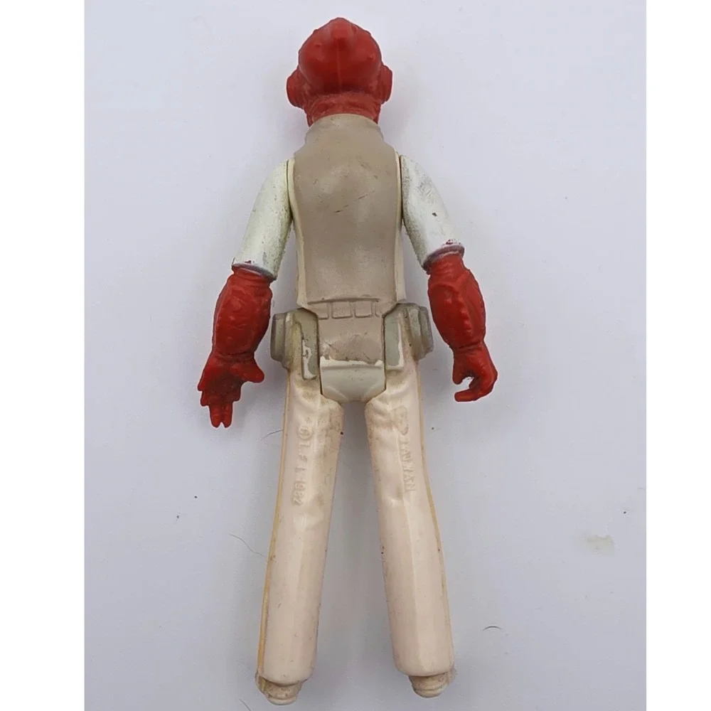 Kenner Admiral Ackbar Action Figure 3.75in White/Red Fair 1982 Star Wars LFL